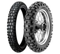 SET DE PNEUS DUNLOP 2.75-21 45P D605 + 130/90-17 68R D606