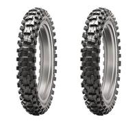 SET DE PNEUS DUNLOP 60/100-10 33J + 90/100-14 49M GEOMAX MX53
