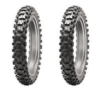 SET DE PNEUS DUNLOP 60/100-12 36J + 110/100-18 64M GEOMAX MX53