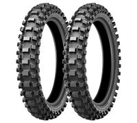 SET DE PNEUS DUNLOP 60/100-12 36J + 80/100-12 41M GEOMAX MX33