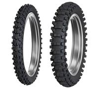 SET DE PNEUS DUNLOP 70/100-17 40M + 120/90-19 66M GEOMAX MX34