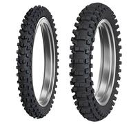 SET DE PNEUS DUNLOP 70/100-19 42M + 100/90-19 57M GEOMAX MX34
