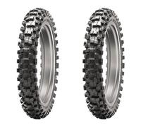 SET DE PNEUS DUNLOP 70/100-19 42M + 110/90-19 62M GEOMAX MX53
