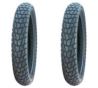 SET DE PNEUS DUNLOP 80/90-21 48S + 120/90-17 64S TRAILMAX