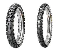 SET DE PNEUS MAXXIS 80/100-12 M7305 MAXXCROSS + 60/100-14 M7304 MAXXCROSS