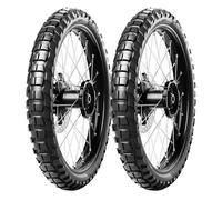 SET DE PNEUS METZELER 120/70-19 60T + 140/80-18 70S KAROO 4 M+S