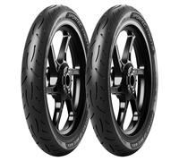 SET DE PNEUS METZELER 80/80-14 43S + 80/90-14 40S SPORTEC STREET 2