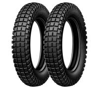 SET DE PNEUS MICHELIN 2.75-21 45M + 4.00-18 64M TRIAL COMPETITION X11