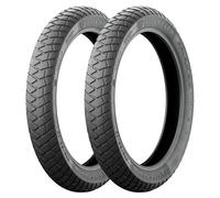 SET DE PNEUS MICHELIN 90/90-17 49S + 110/80-18 58S ANAKEE STREET