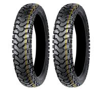 SET DE PNEUS MITAS 100/90-19 57T + 140/80-17 69T E-07 DAKAR M+S