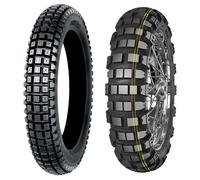 SET DE PNEUS MITAS 110/80-19 59T + 150/70-17 69T ENDURO TRAIL XT+ DAKAR M+S