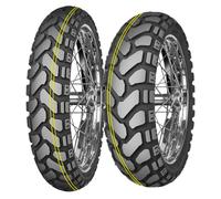 Mitas Enduro Trail + ( 140/80B18 TT/TL 70H roue arrière, Marquage M+S, Composé de caoutchouc Dakar, gelb )
