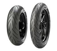 SET DE PNEUS PIRELLI 100/80-17 52S + 70/90-17 38S DIABLO ROSSO SPORT