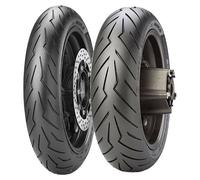 SET DE PNEUS PIRELLI 100/90-10 56J + 150/70-14 66S DIABLO ROSSO SCOOTER
