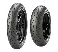 SET DE PNEUS PIRELLI 110/70-17 54S + 100/80-17 52S DIABLO ROSSO SPORT