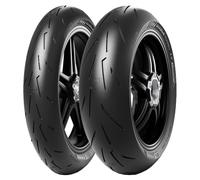 SET DE PNEUS PIRELLI 110/70-17 (54W) + 190/50-17 (73W) DIABLO ROSSO 4 CORSA
