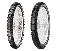 SET DE PNEUS PIRELLI 110/90-19 MX32 MID S + 100/90-19 MX32 MID H