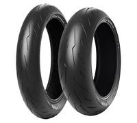 SET DE PNEUS PIRELLI 120/60-17 (55W) + 190/55-17 (75W) DIABLO ROSSO IV 4