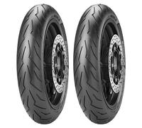 SET DE PNEUS PIRELLI 120/70-17 58H + 120/80-14 58S DIABLO ROSSO SCOOTER