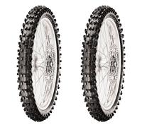 SET DE PNEUS PIRELLI 70/100-17 40M + 2.50-10 33J SCORPION MX32 MID SOFT