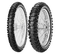 SET DE PNEUS PIRELLI 70/100-19 42M + 110/90-19 62M SCORPION MX32 MID HARD