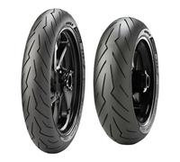 SET DE PNEUS PIRELLI 70/90-17 38S + 130/70-17 62S DIABLO ROSSO SPORT