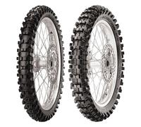 SET DE PNEUS PIRELLI 80/100-21 MX EXTRA X + 110/90-17 MX32 MID S