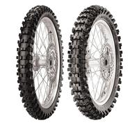 SET DE PNEUS PIRELLI 80/100-21 MX EXTRA X + 110/90-17 MX32 MID S