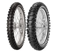 SET DE PNEUS PIRELLI 80/100-21 MX EXTRA X + 120/80-19 MX32 MID H