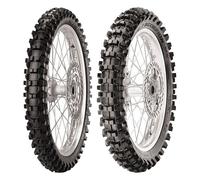 SET DE PNEUS PIRELLI 80/100-21 MX EXTRA X + 120/90-19 MX32 MID S