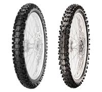 SET DE PNEUS PIRELLI 80/100-21 MX32 MID H + 2.50-10 MX32 MID S