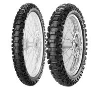 SET DE PNEUS PIRELLI 90/100-16 51M + 110/90-19 62M SCORPION MX32 MID HARD