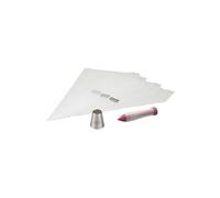 Set de poches à douilles, douille et stylo de décoration pour gâteaux Zenker Spécial Football