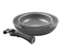 Set de poêles 3 pcs Torre (Poêle 20 cm + Poêle 28 cm + Poignée amovible) Ballarini Gris G