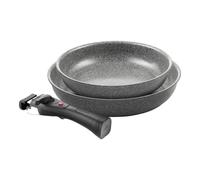 Set de poêles 3pcs revêtement céramique D24 et D28 avec poignée amovible BALLARINI