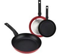 Set De Poêles À Frire Induction 20-24-28 Cm Aluminium 3mm, Antiadhésif Sans Pfoa, , Rouge, Fagor, Nela Rouge