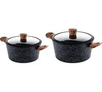 SET DE POÊLES Édition spéciale Westinghouse - Casserole 24 CM + 28 CM Noir