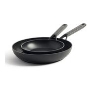 Set de poêles INDUCTION 2x poêle CÉRAMIQUE poêle à frire ANTIHAFT Noir KITCHENAID