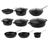 SET DE POÊLES Westinghouse Série Performance - Set 14 pièces - Noir - Set de cuisine complet Noir G