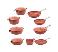 SET DE POÊLES Westinghouse Série Performance - Set 14 pièces - Rouge - Set de cuisine complet Rouge