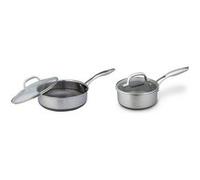 Set de poêles signature noire - Poêle 24cm - Casserole 20cm - Induction