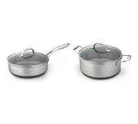 SET DE POÊLES Westinghouse - Black Signature - Casserole 24cm - Sauteuse 24cm - Induction Argent G
