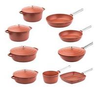 SET DE POÊLES Westinghouse Série Performance - Set 14 pièces - Rouge - Set de cuisine complet Rouge