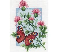 Set de point de croix Panna "Oeil de paon" 15,5x21cm, motif de comptage