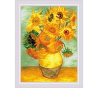 Set de point de croix Riolis "Tournesols d'après Van Gogh", 30x40cm