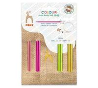 Set de pointes interchangeables Pony Colour en jute de 14 cm - 1 pièce