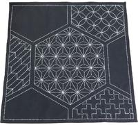 Set de points Sashiko estampillés Olympus "Nappe", 50x50cm, original du Japon
