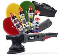 Set de polissage detailmate Car : PLSH H15 Polisseuse excentrique + Menzerna Car Polishes + Garage Freaks Polishing Pads + SONAX PROFILINE Sealer + Polishing Cloth 550GSM ...