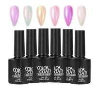 Set de polissage d'ongles | Vernis nacré à séchage rapide 6 couleurs | Polissage d'ongles | Pour festivals, manucure, salon, maison, voyage, mariage, noces, spa, fête, été, vacances,