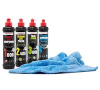Set de polonais pour voiture Detailmate - Heavy Cut Compund HC1000 + Medium Cut 2400 + Final Finish SF3000 + Liquid Carnauba Protection - 250 ml
